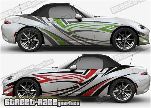 Mazda MX-5 large side decals 026