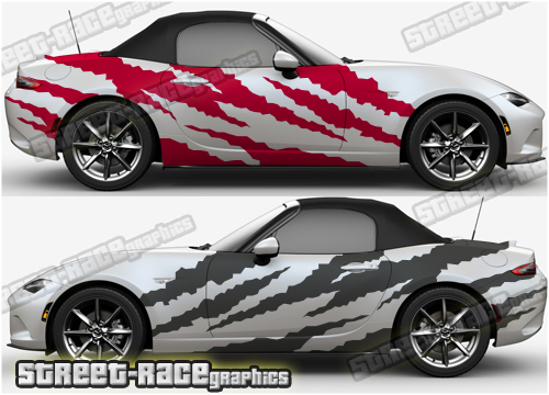 Mazda MX-5 large side decals 027