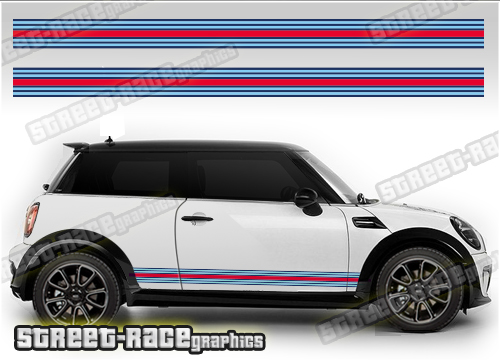 Mini Martini racing stripes 001