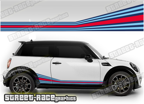 Mini Martini racing stripes 004