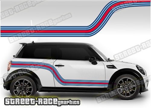 Mini Martini racing stripes 006