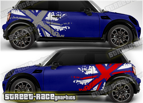Mini rally graphics 027 - Union Jack Splatter - Image 3
