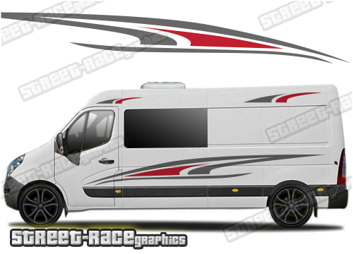 Movano - Master - NV400 camper van stickers 012