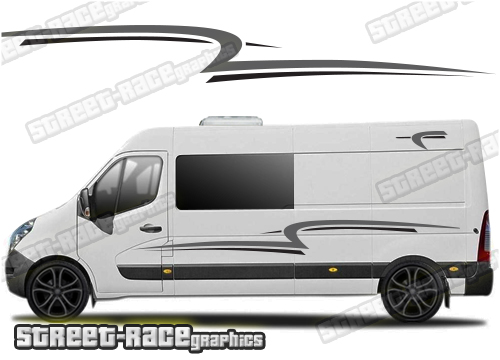 Movano - Master - NV400 camper van stickers 013