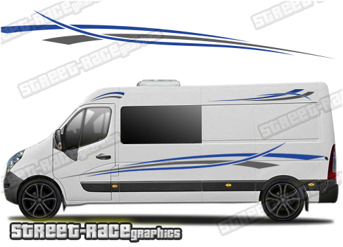 Movano - Master - NV400 camper van stickers 014