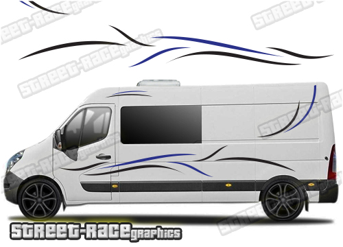 Movano - Master - NV400 camper van stickers 017