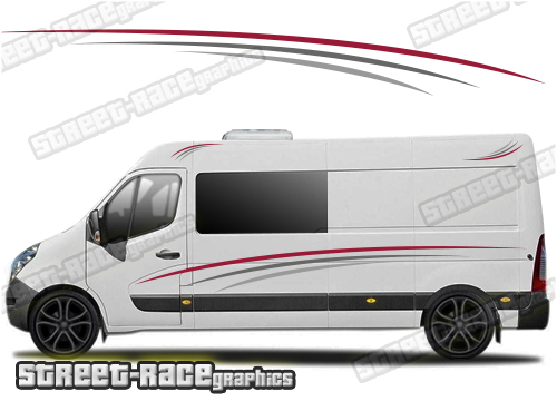 Movano - Master - NV400 camper van stickers 019