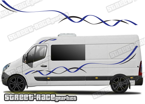 Movano - Master - NV400 camper van stickers 020