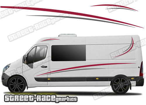 Movano - Master - NV400 camper van stickers 021