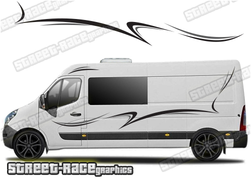 Movano - Master - NV400 camper van stickers 024
