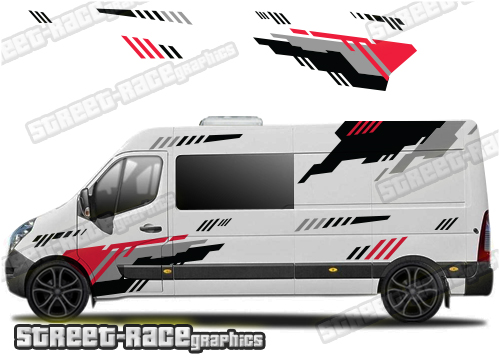 Movano - Master - NV400 camper van stickers 029