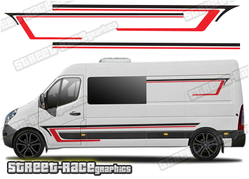Movano - Master - NV400 camper van stickers 033
