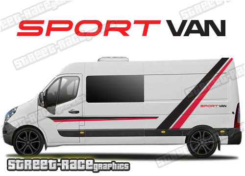Movano - Master - NV400 camper van stickers 038