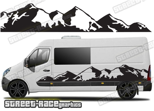 Movano - Master - NV400 camper van stickers 042