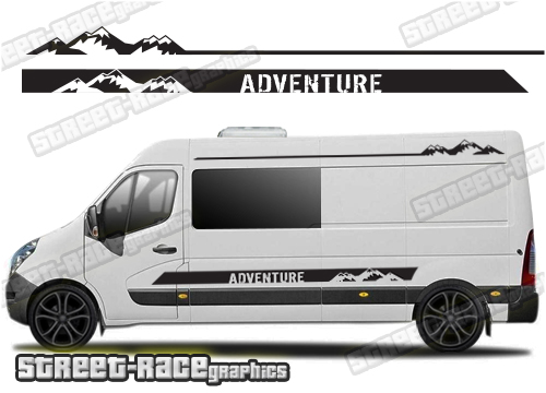 Movano - Master - NV400 camper van stickers 046