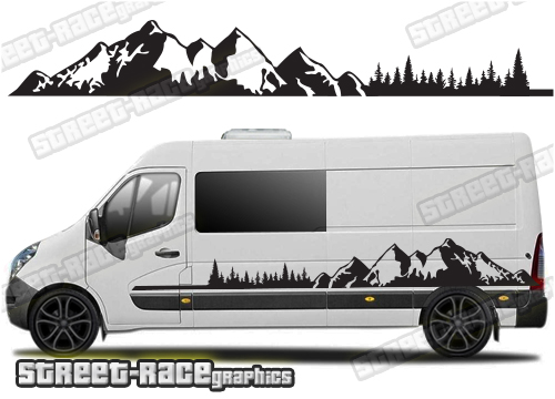 Movano - Master - NV400 camper van stickers 048