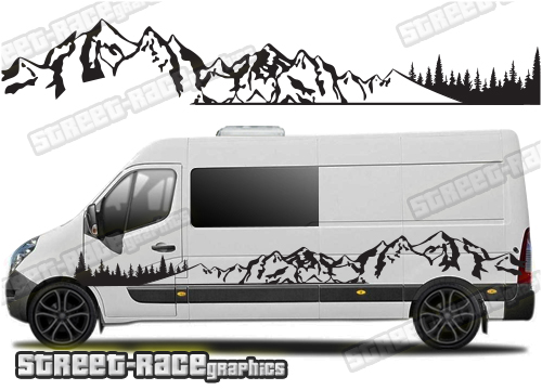 Movano - Master - NV400 camper van stickers 050