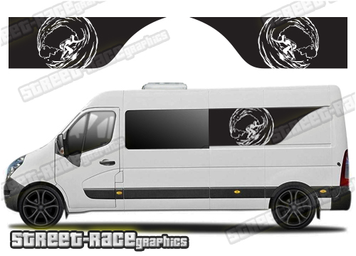 Movano - Master - NV400 camper van stickers 052