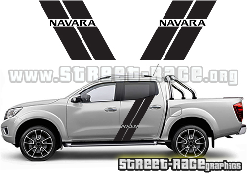 069 - Navara diagonal racing stripes