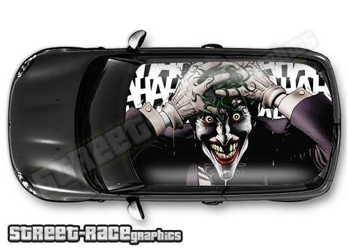 126 - Joker car roof wrap
