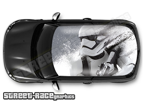 127 - Storm Trooper car roof wrap