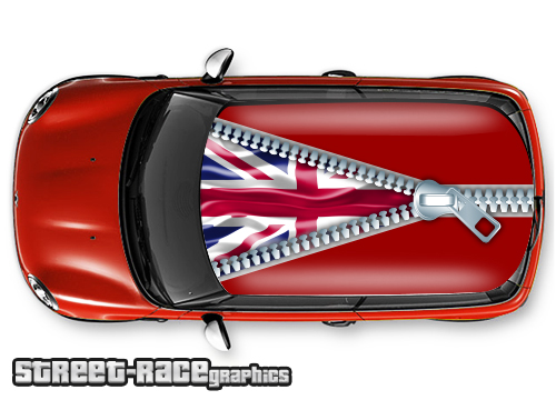 002 - Union Jack car roof graphic