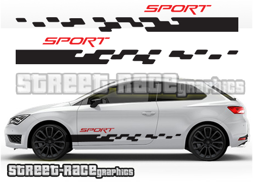 Seat Leon racing stripes 019