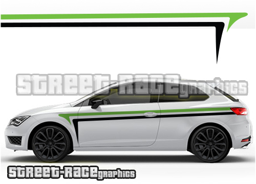 Seat Leon racing stripes 024