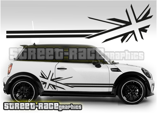 Mini side racing flags 012 - Union Jack