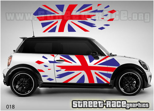 Mini side flags 017 - Union Jack