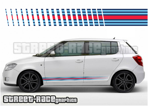 Skoda Martini racing stripes 002