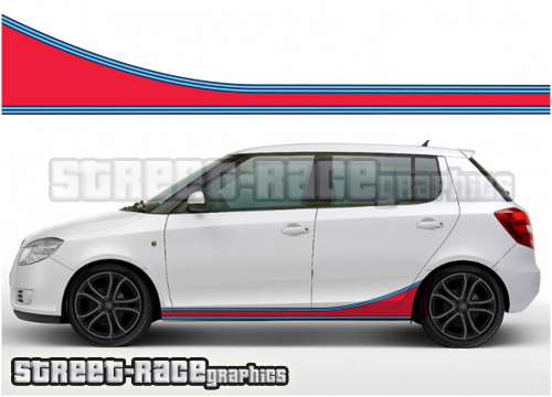 Skoda Martini racing stripes 003