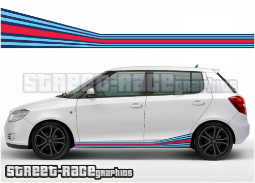 Skoda Martini racing stripes 004