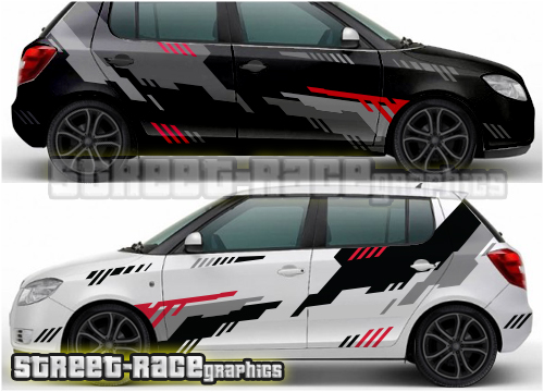 Skoda Fabia rally graphics 012