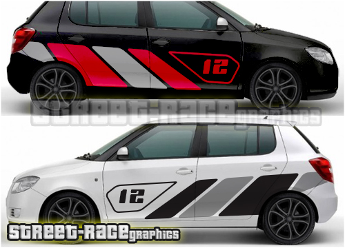 Skoda Fabia rally graphics 026