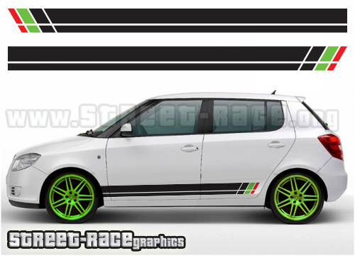 Skoda racing stripes 001