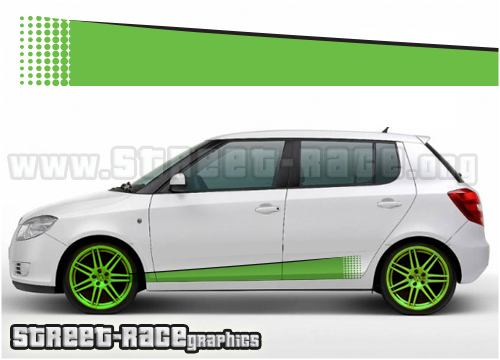 Skoda racing stripes 004 decals