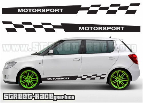 Skoda racing stripes 005 graphics