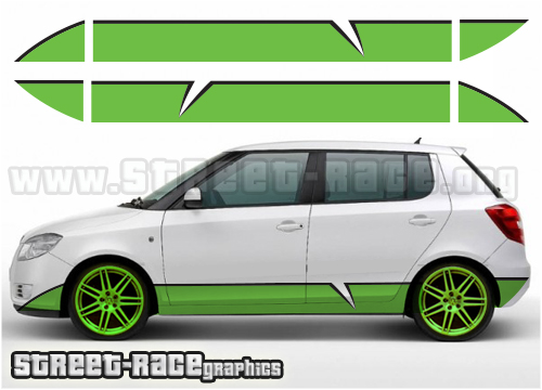 Skoda racing stripes 006