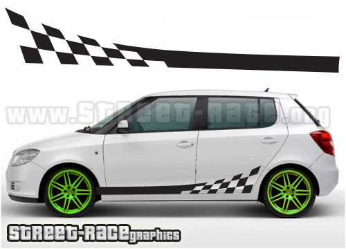 Skoda racing stripes 008 graphics