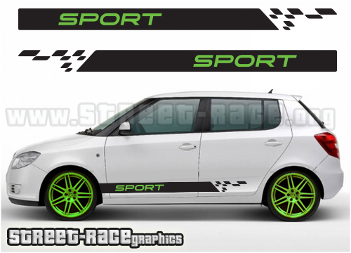 Skoda racing stripes 009