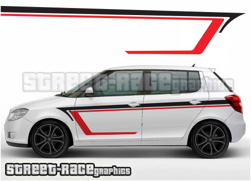 Skoda racing stripes 023