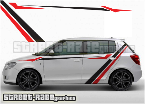 Skoda racing stripes 024