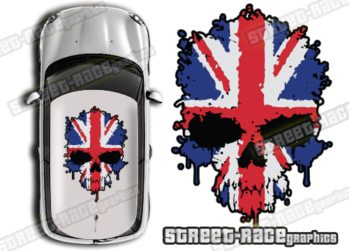 Roof SKULL 001 - Union Jack