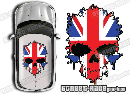 Roof SKULL 002 - Union Jack