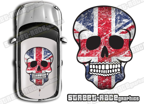 Roof SKULL 007 - Union Jack