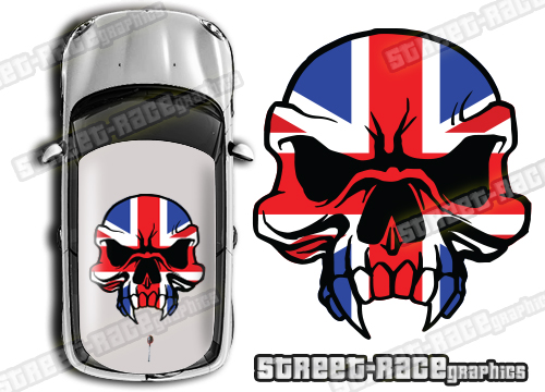 Roof SKULL 010 - Union Jack