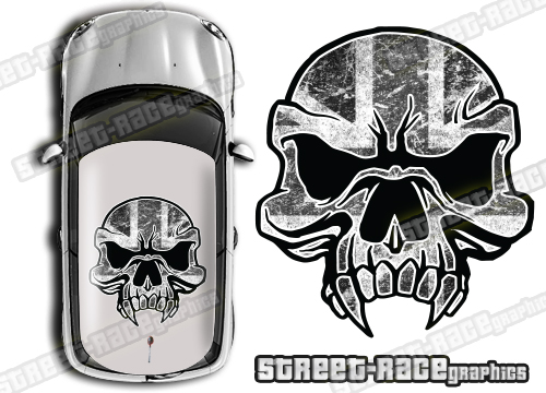 Roof SKULL 012 - Union Jack