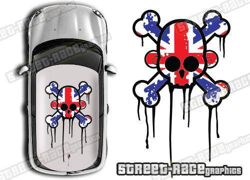Roof SKULL 015 - Union Jack