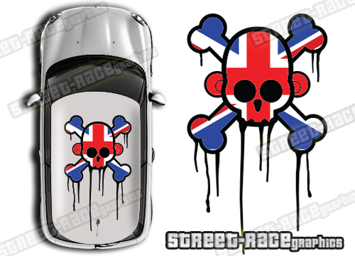 Roof SKULL 016 - Union Jack